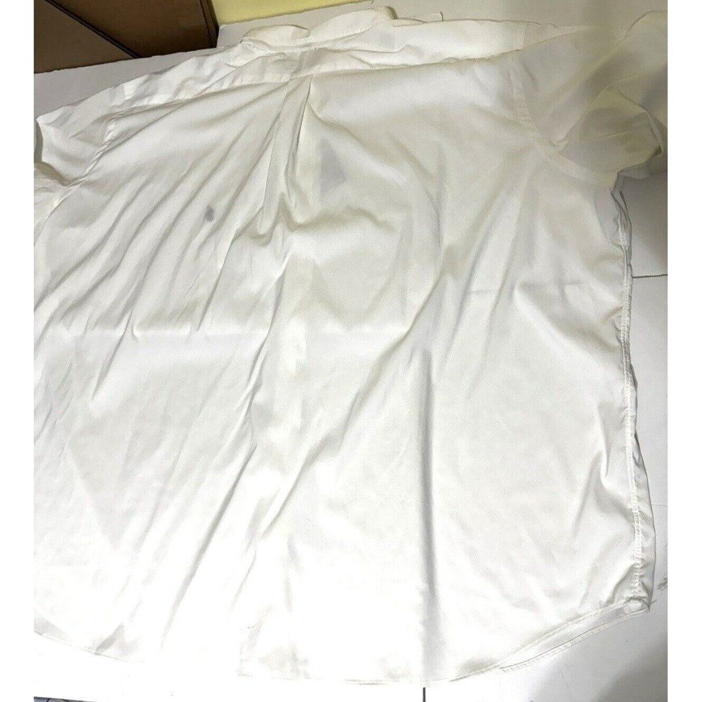Polo Ralph Lauren Performance 5XB Big Short Sleeve Button Shirt White New Nylon - Picture 8 of 9